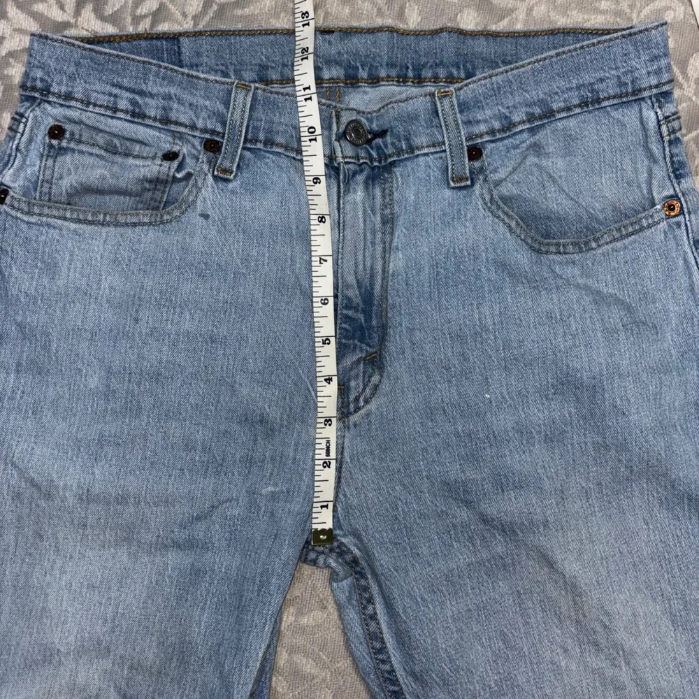 Levis 505 Regular Fit Straight‎ Leg Light Wash Blue Denim Mens 33x30 (E34)